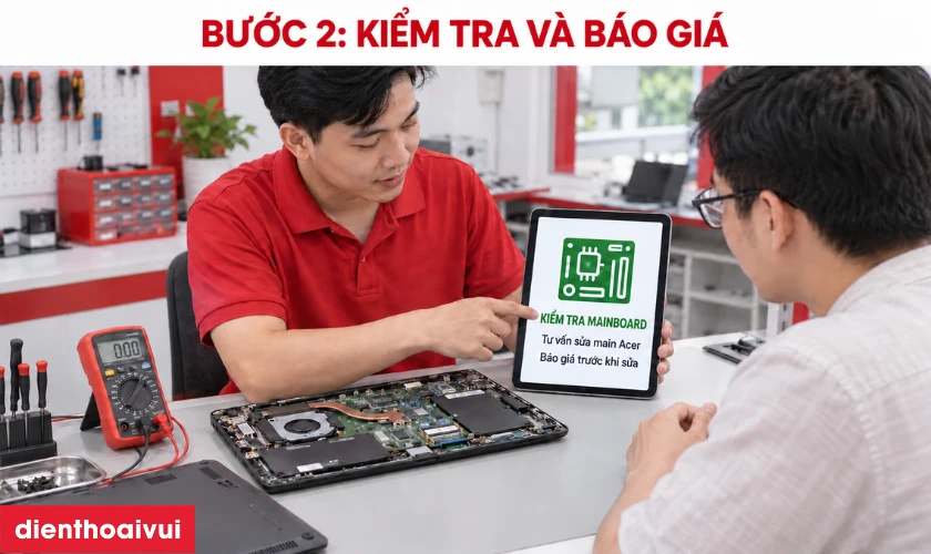 Kỹ thuật vi&ecirc;n tư vấn lỗi v&agrave; b&aacute;o gi&aacute; cho kh&aacute;ch h&agrave;ng